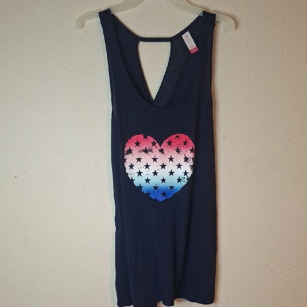 No Boundaries Navy Tank Top size XL NWT